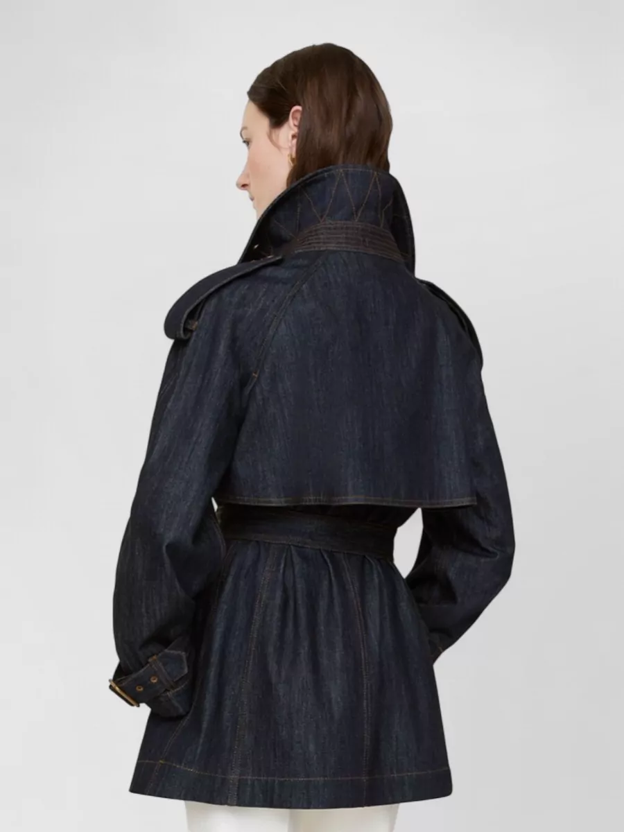 Burberry Denim Short Trench Coat
