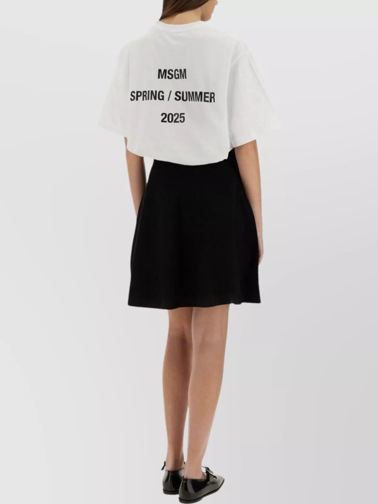 Msgm Printed Crew Neck T-Shirt