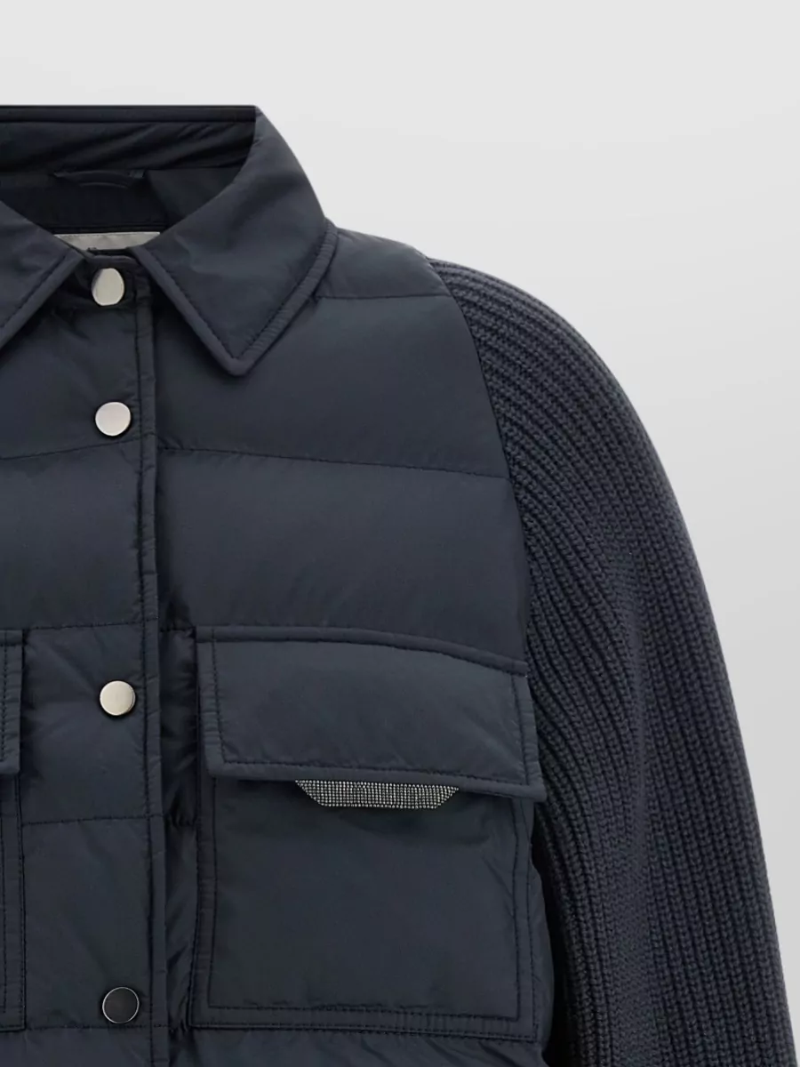Brunello Cucinelli Down Quilted Single Breasted Coat