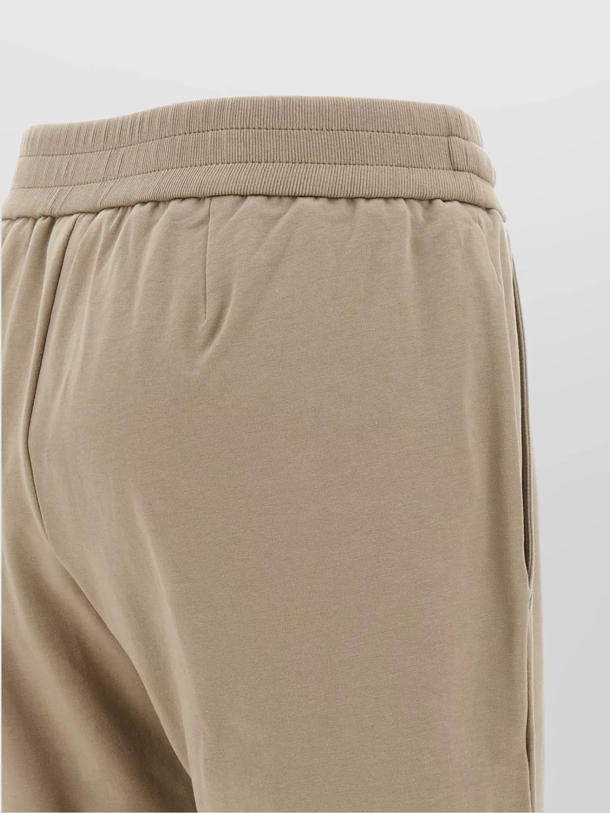 Brunello Cucinelli Elastic Waistband Rolled Cuffs Side Pockets