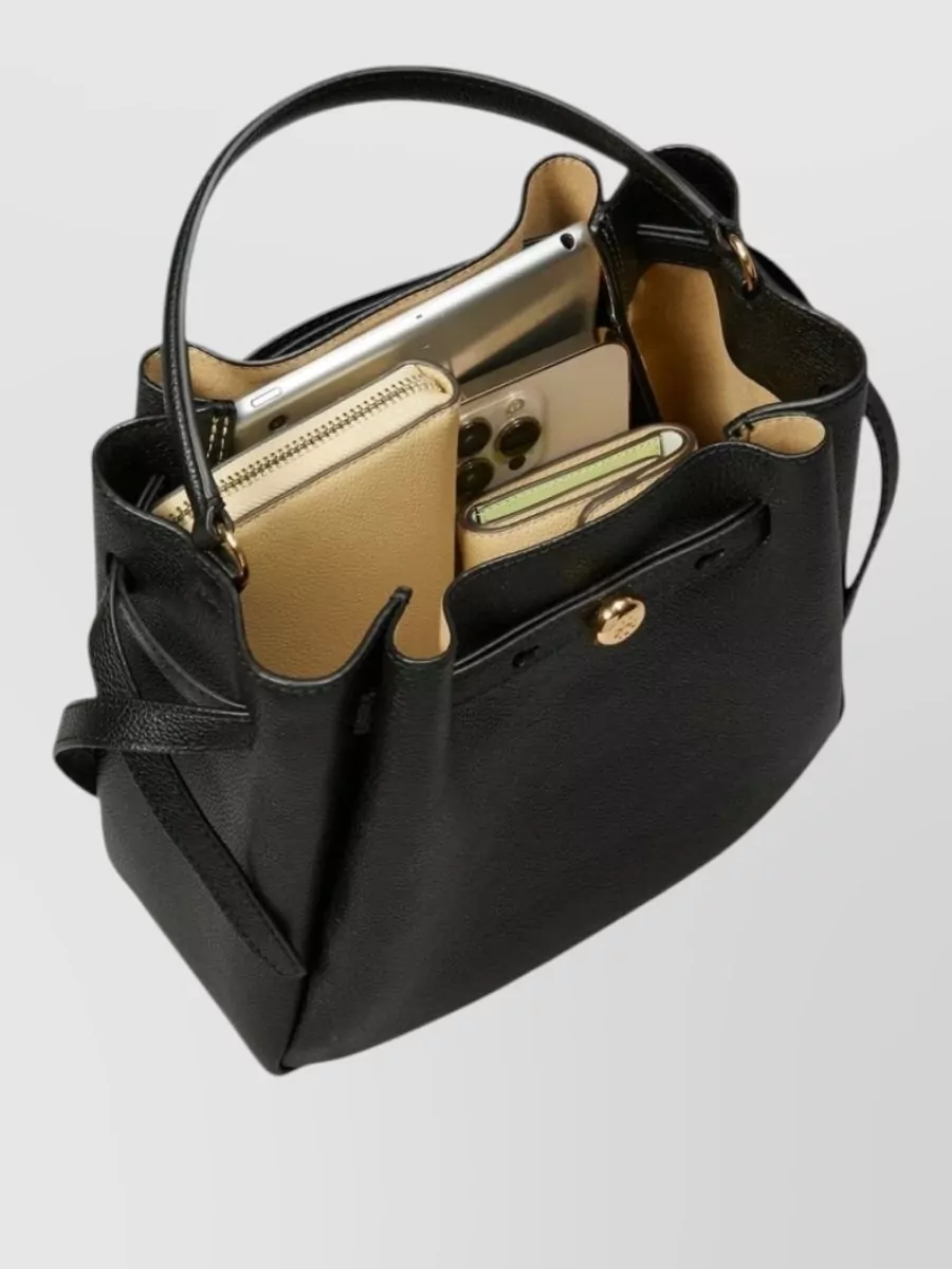Tory Burch Romy Leather Bucket Bag