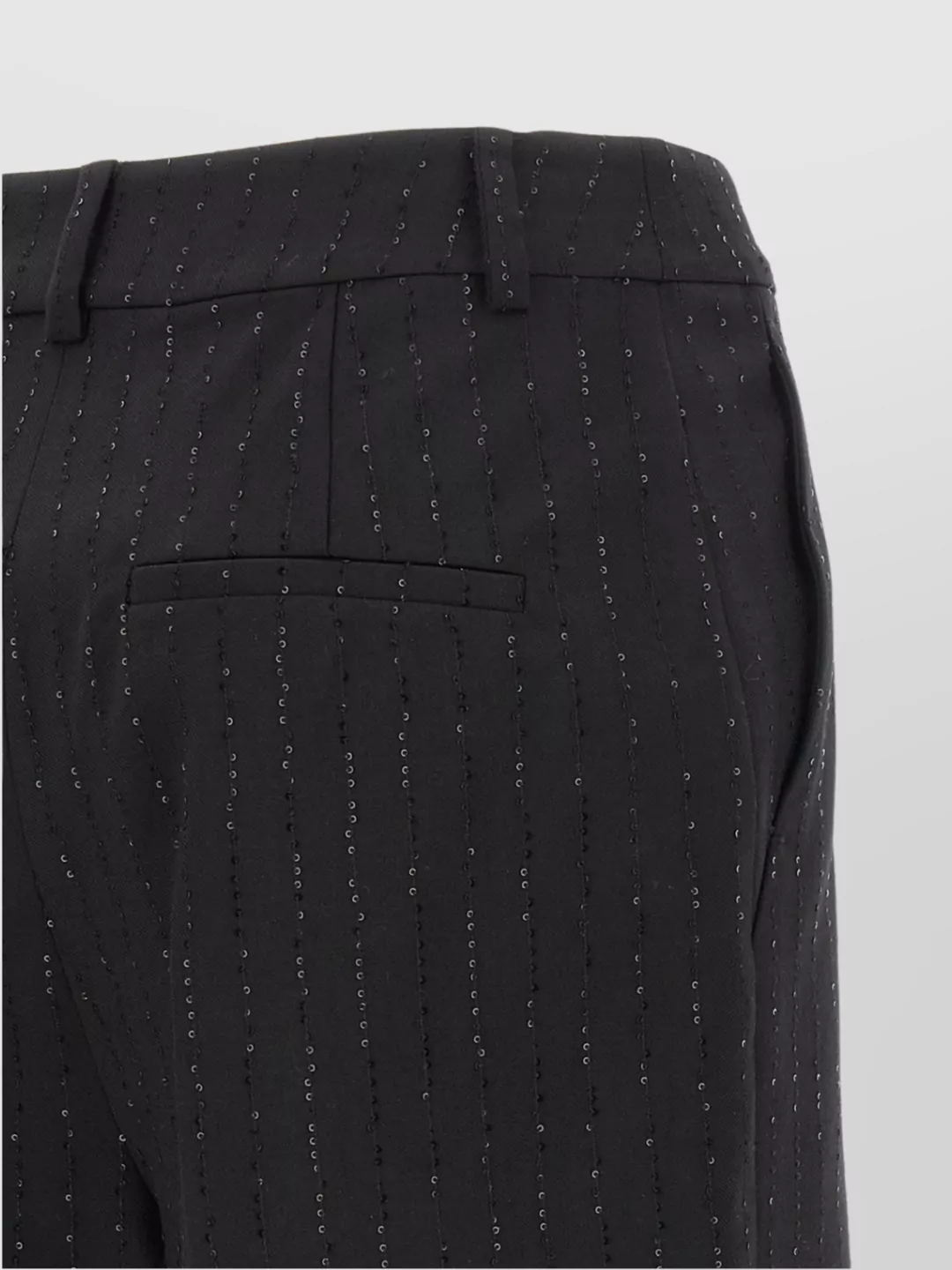 Max Mara Sequin Embellished Shorts Featuring Back Pockets