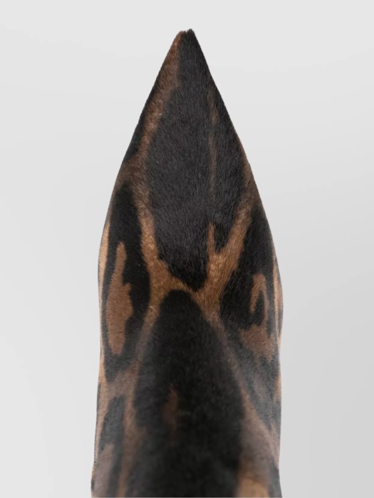Christian Louboutin Stylish Stiletto Ankle Boots With Animal Print In Brown