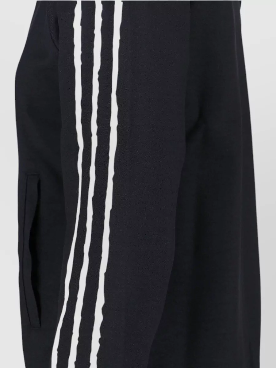 Y-3 Knit Sweatshirt High Collar Ribbed Cuffs Stripes