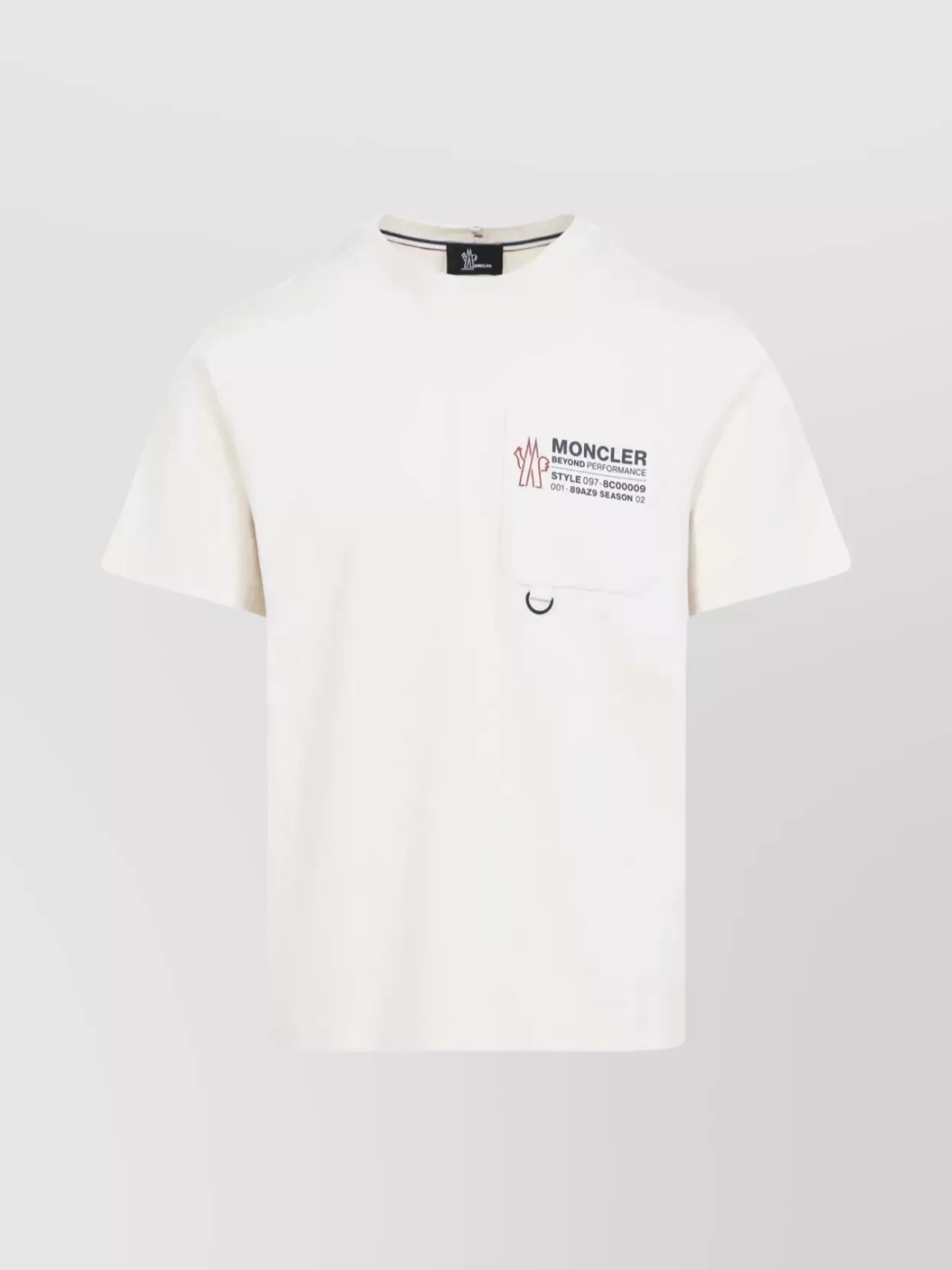 Moncler Cotton T-shirt With Embossed Logo Grenoble Clothing In White