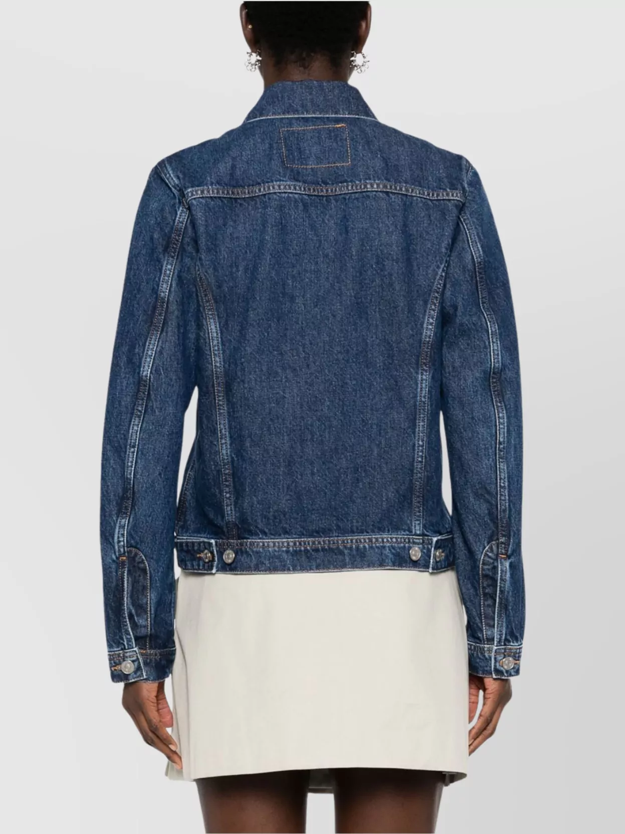 Diesel Straight-Cut Denim Jacket With Contrast Stitching