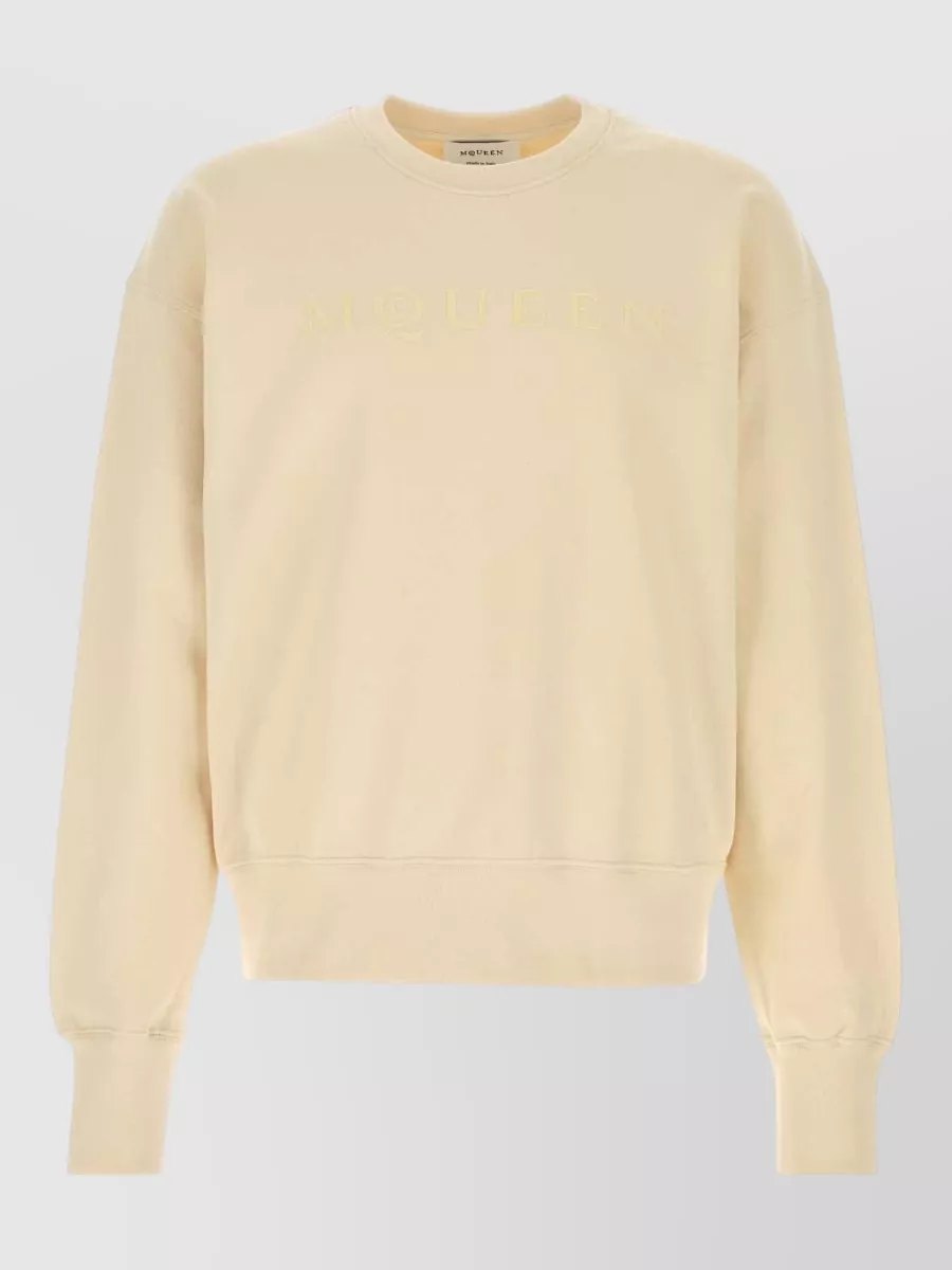 Alexander McQueen logo print cotton sweatshirt