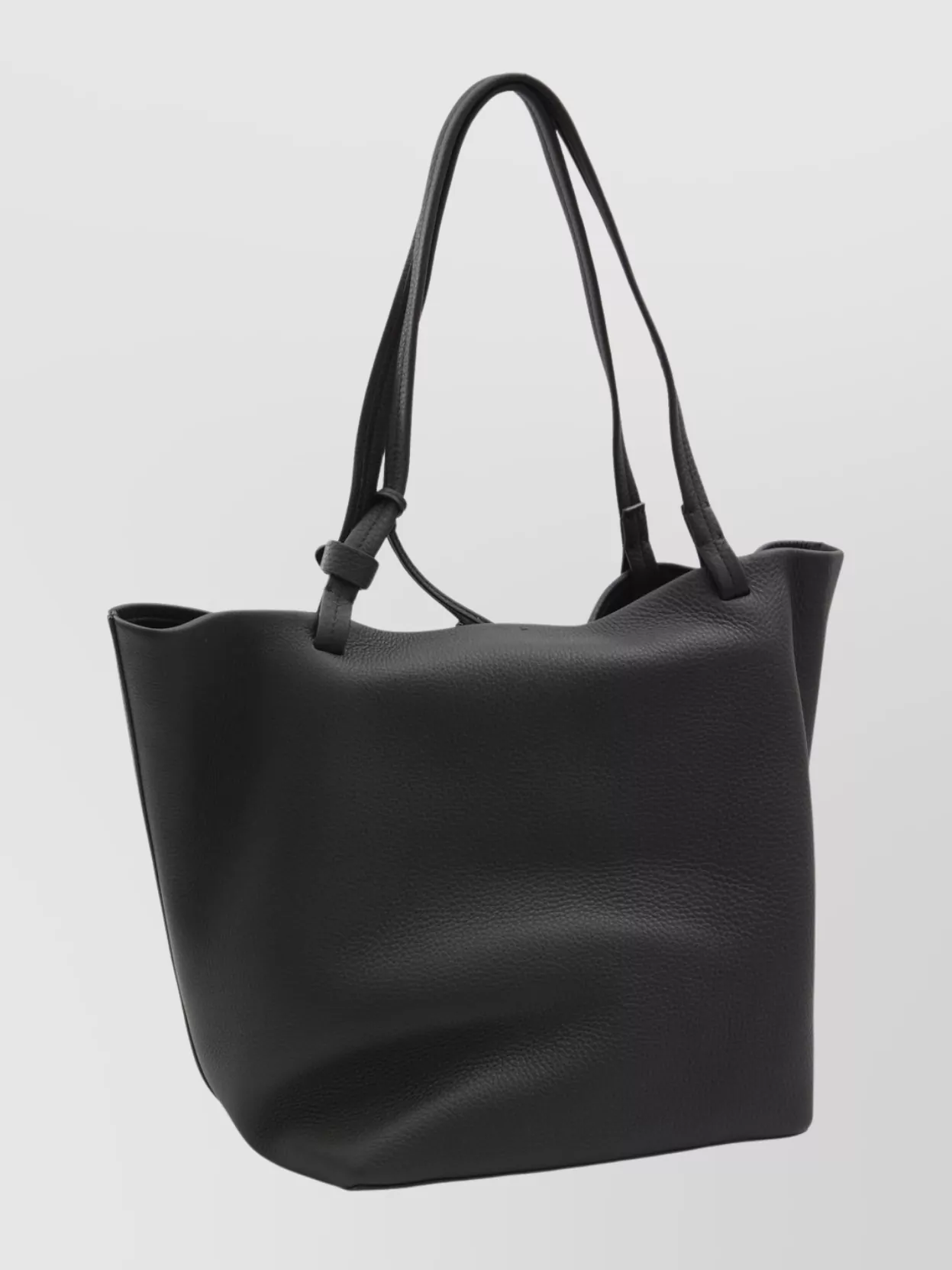 The Row Three Pocket Tote Bag In Black