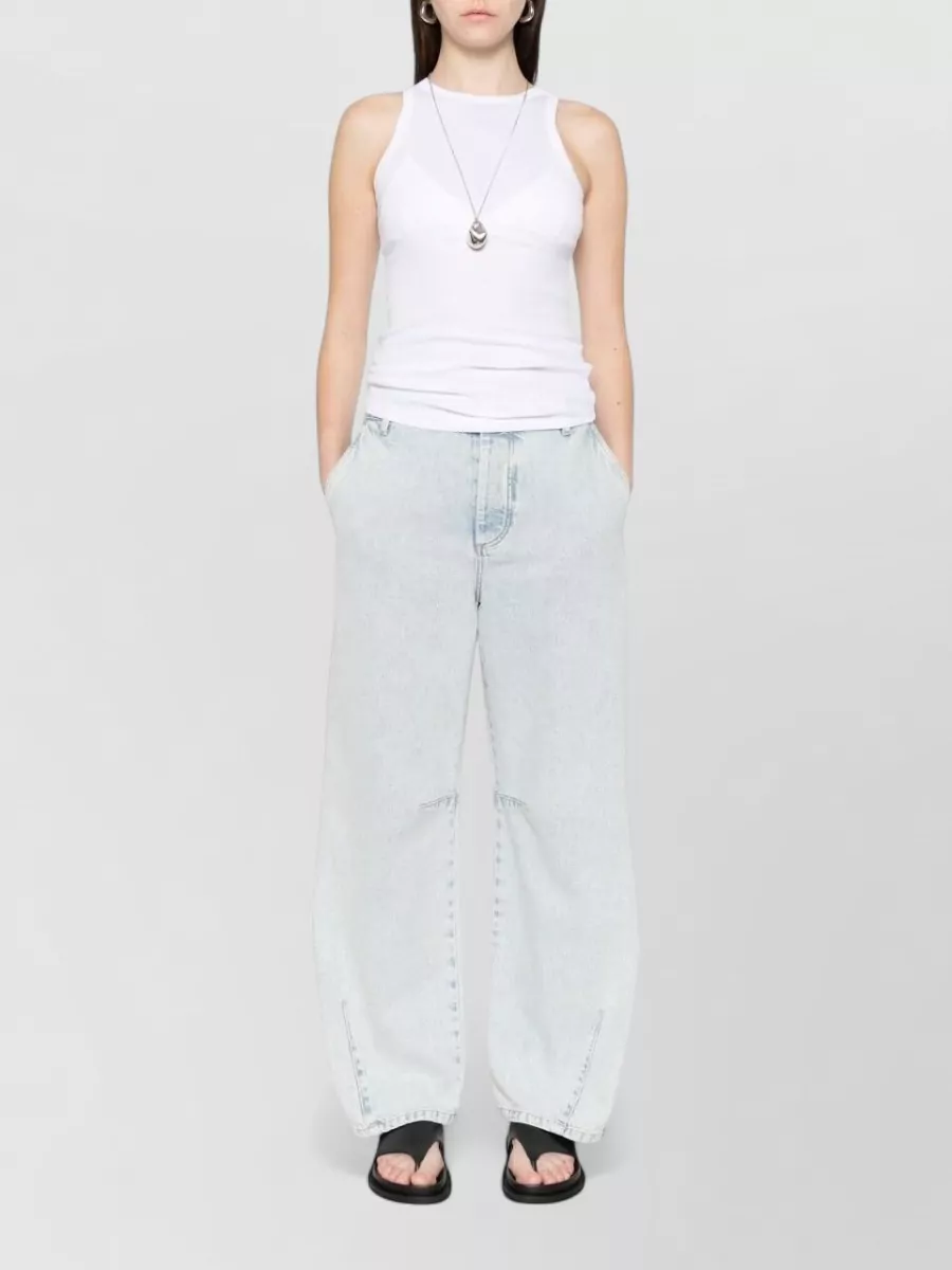 Herskind cotton mock neck sleeveless tank top