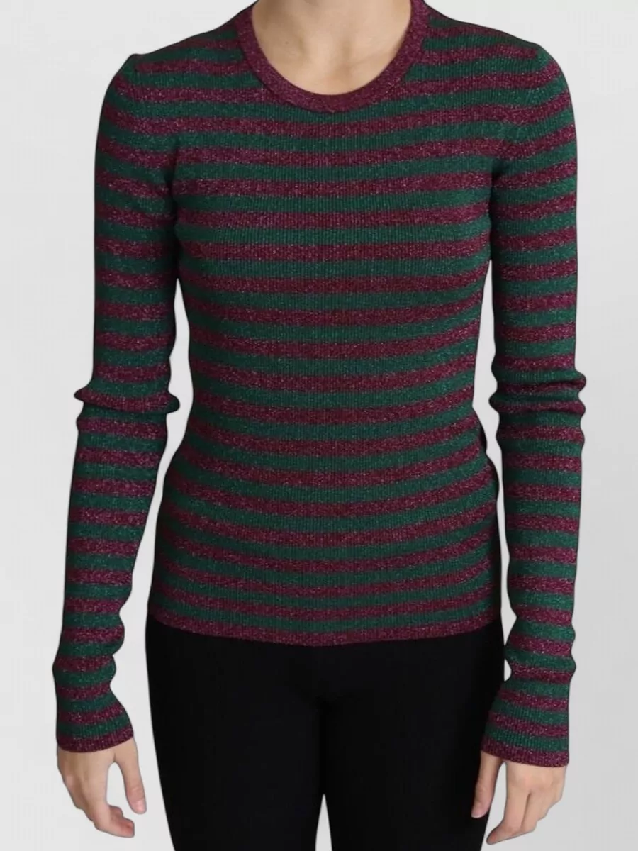 Dolce&Gabbana Striped slim-fit long-sleeve crew-neck sweater