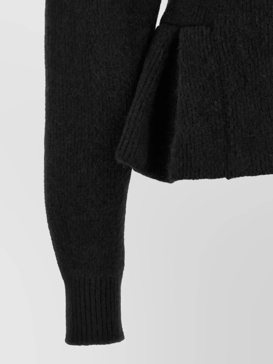 Rotate Birger Christensen Black Jewel Button Cardigan
