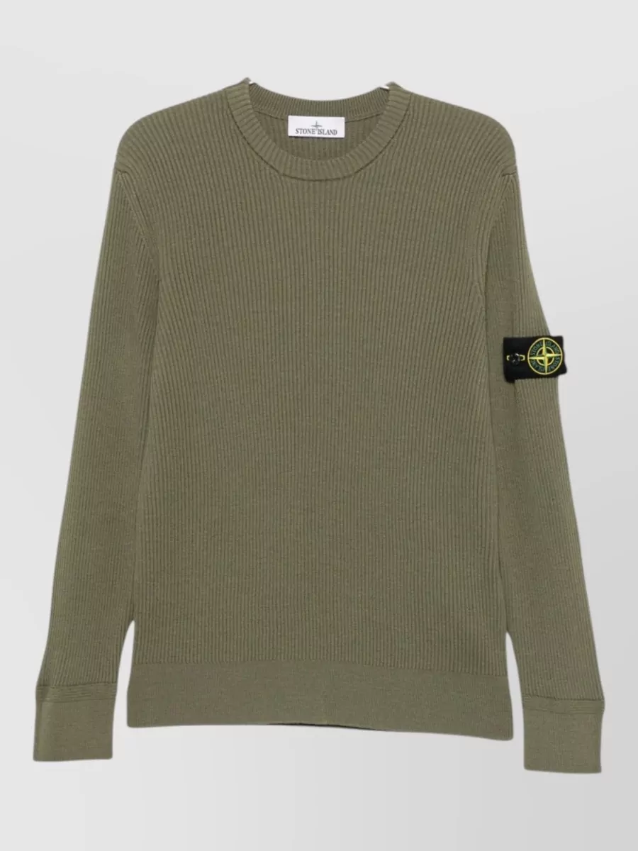 Stone Island wool regular-fit fine-knit crewneck jumper