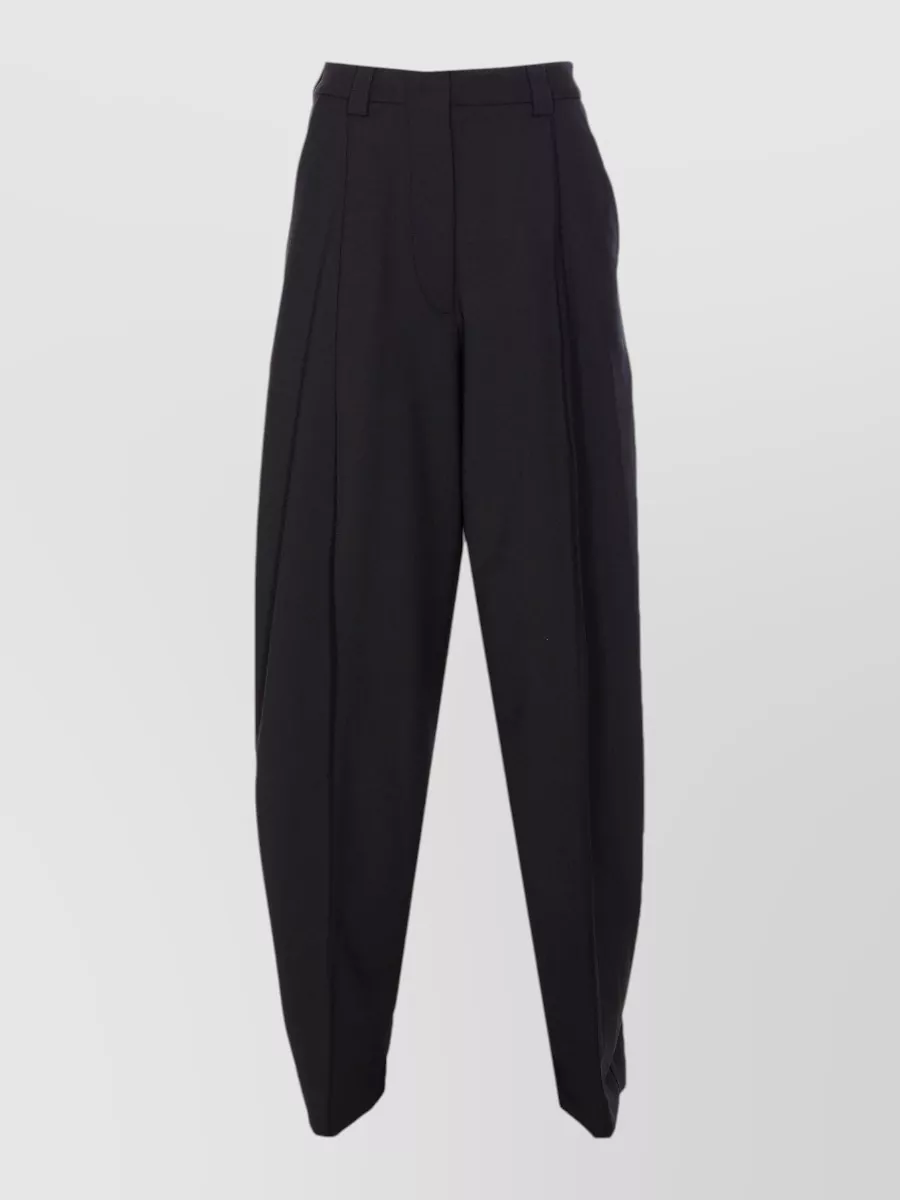 Thelatest pleated straight-leg trousers