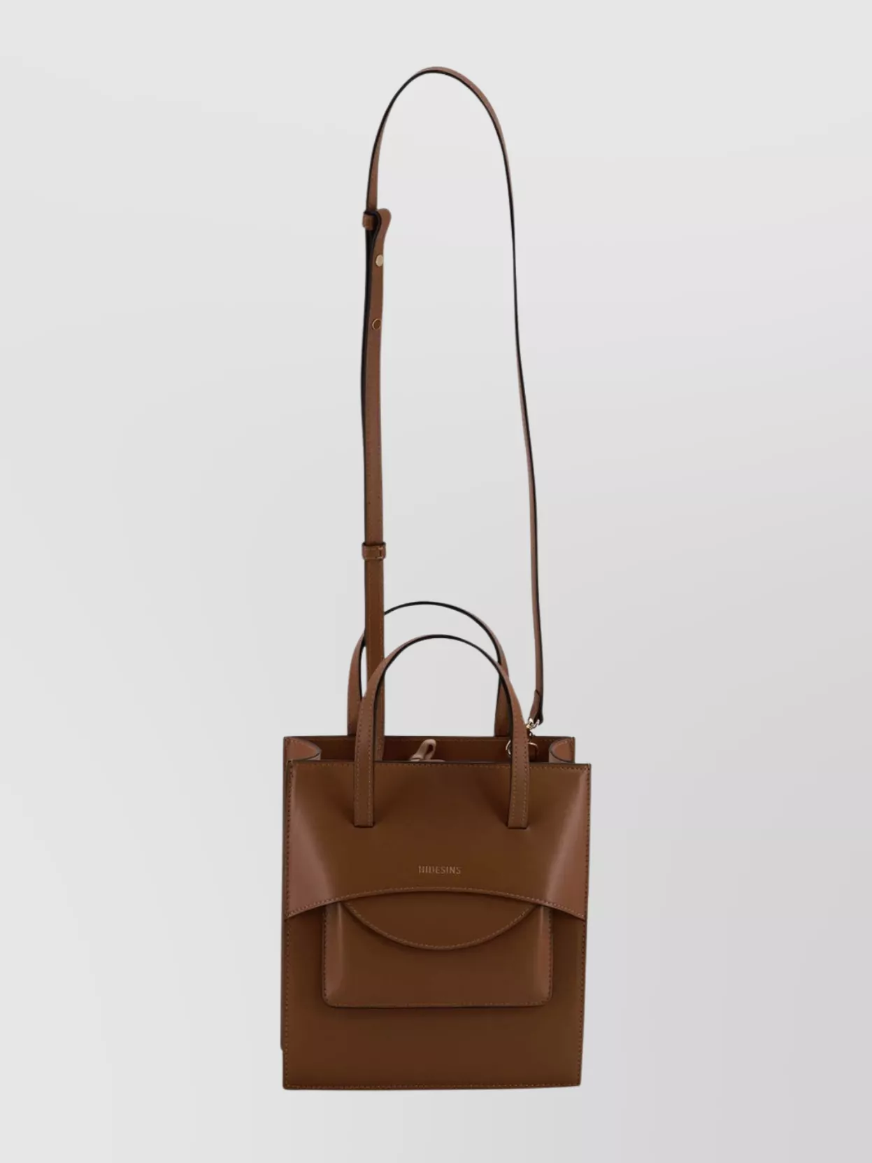 Hidesins Soft Calfskin Cross-Body Bag With Flat Bottom