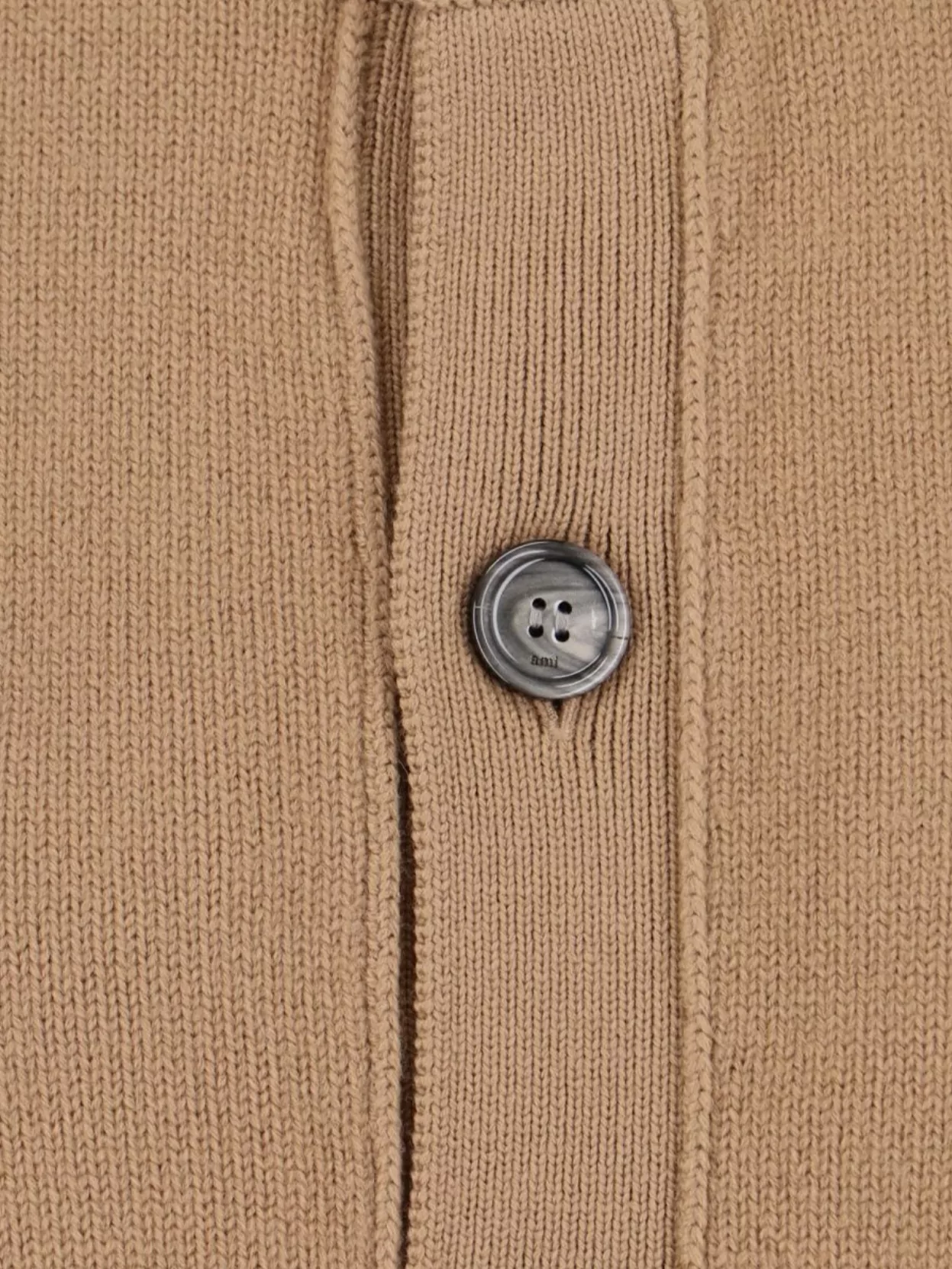 Ami Paris Knitwear Crewneck With Front Pockets And Ribbed Cuffs