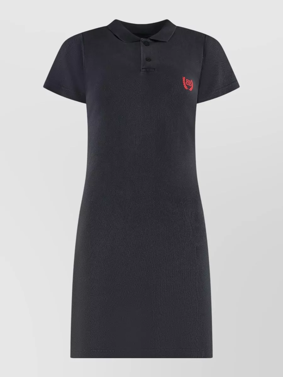 Balenciaga cotton piqué polo knee-length dress