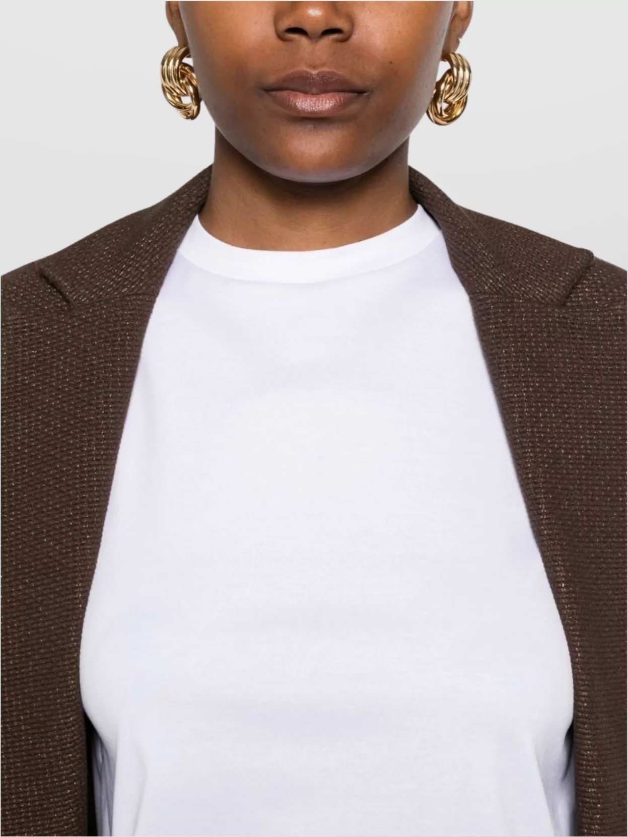Max Mara Crew Neck Short Sleeves Casual Style Top