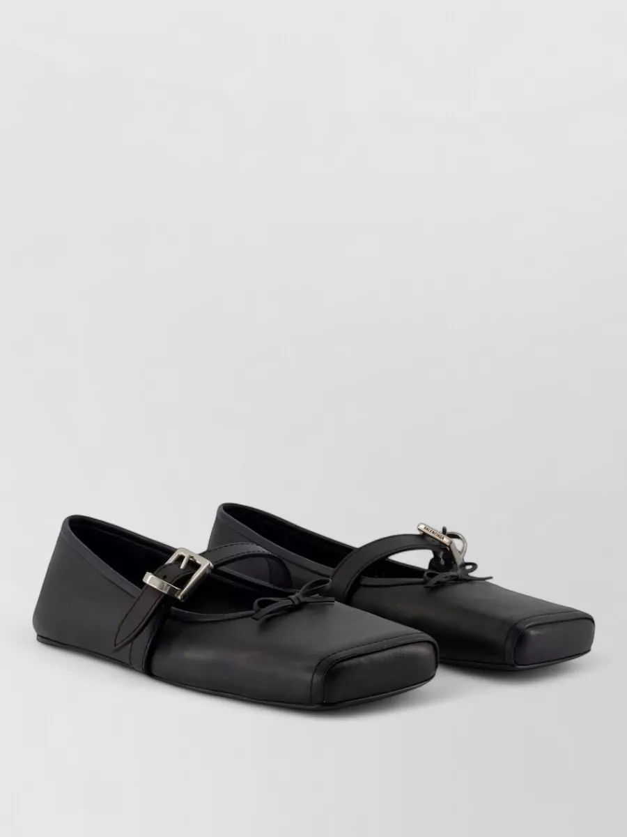 Balenciaga leather ballerina loafers