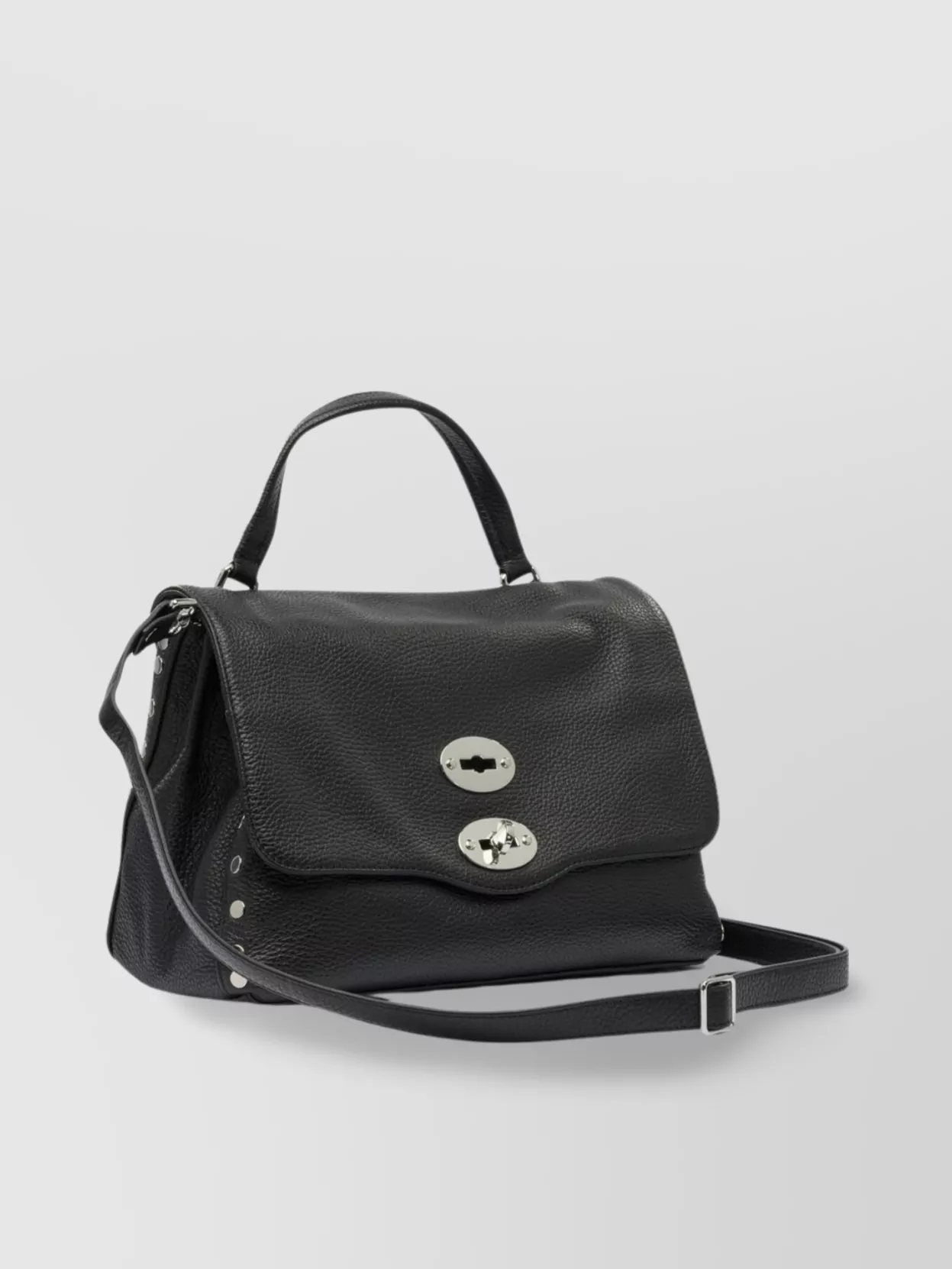 Zanellato Leather Shoulder Bag Adjustable Strap