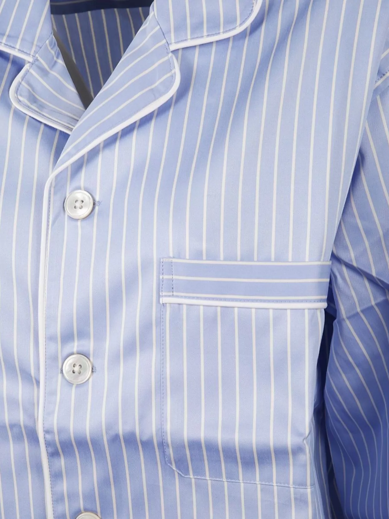 Tekla Organic Cotton Striped Pyjama Shirt