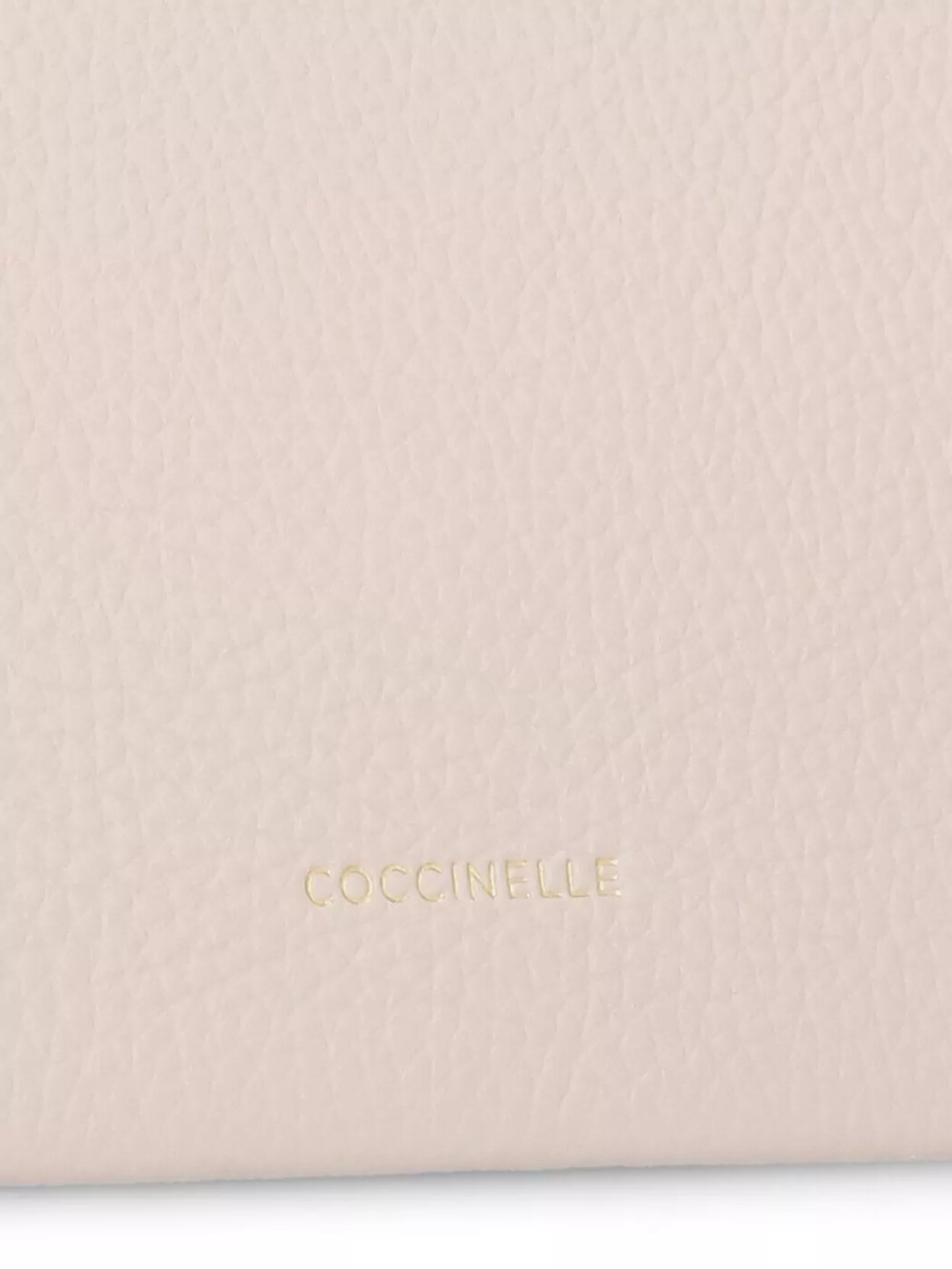 Coccinelle Chain Strap Pebbled Leather Shoulder Bag
