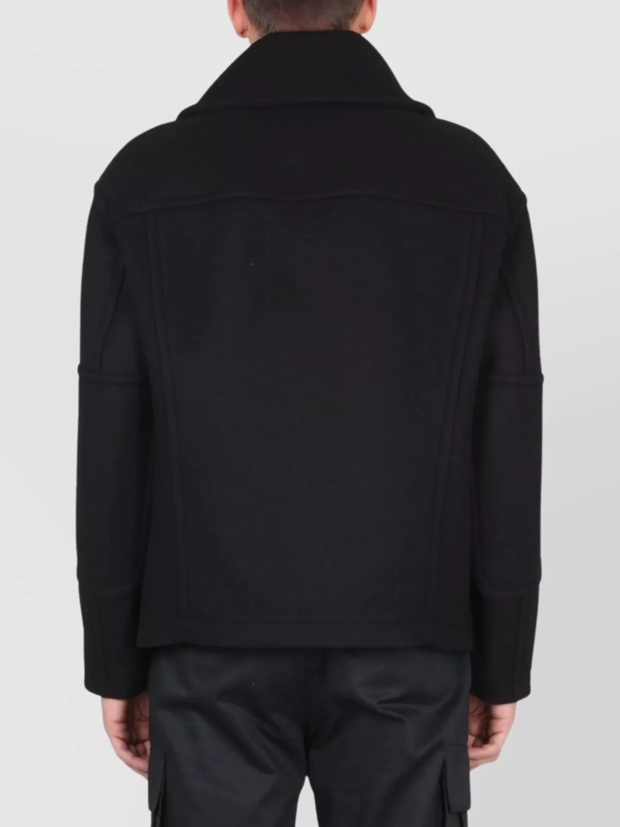 Versace Wool Jacket Featuring Medusa Embellishments