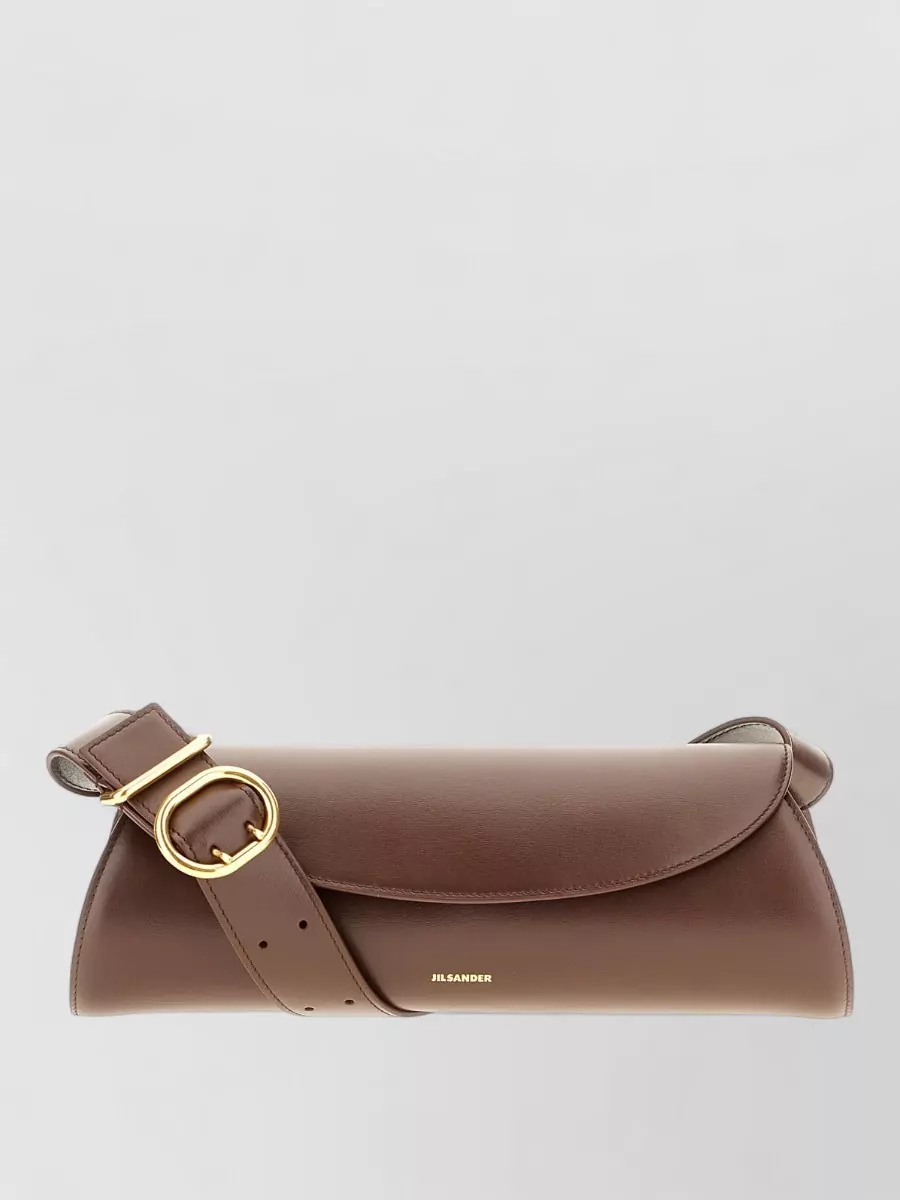 Jil Sander cannolo small leather belt bag