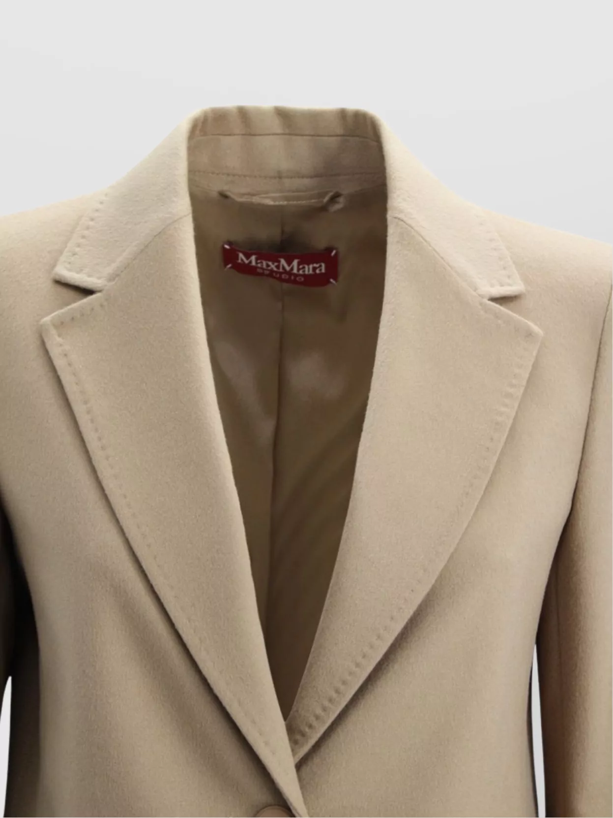 S Max Mara Flowing Tailored Wool Blazer With Notch Lapel