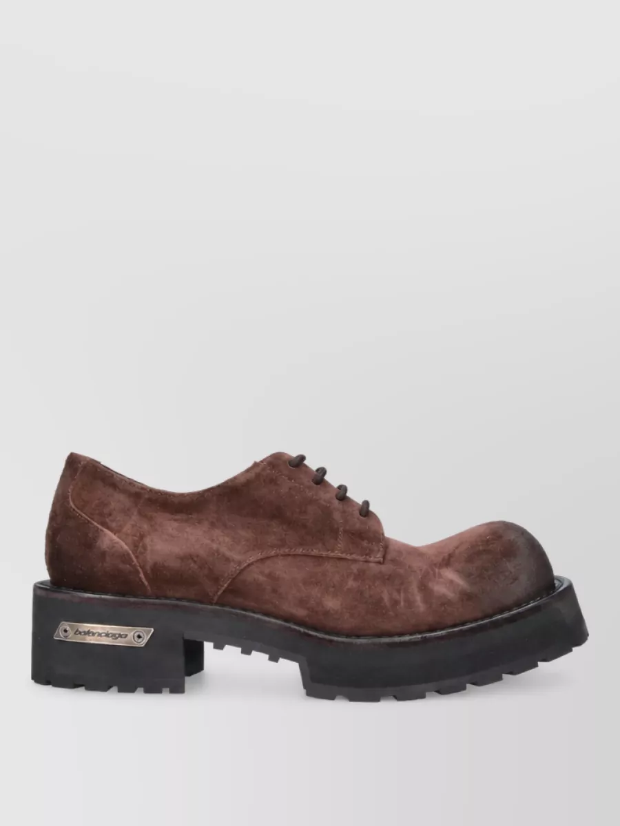 Balenciaga Leather Derby Shoes