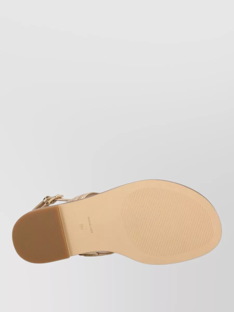 Michael Kors Leather Slide Sandals