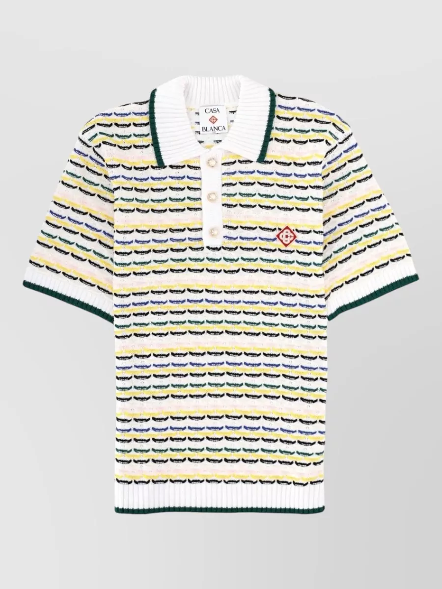 Casablanca knitted polo shirt