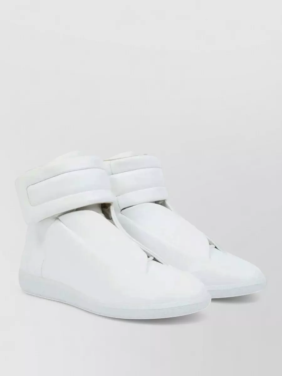 Maison Margiela Leather Mid-Top Sneakers