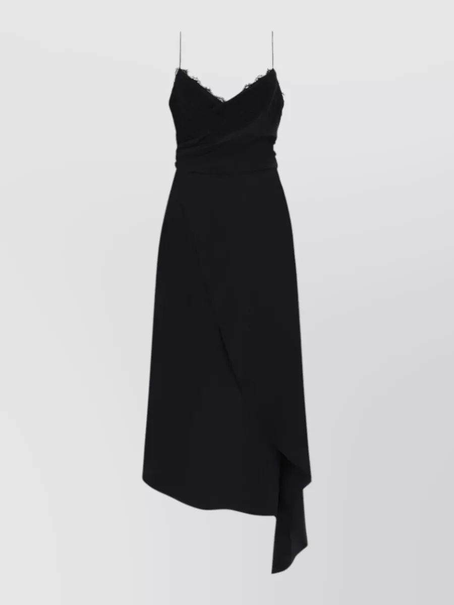 Moschino silk lace midi dress