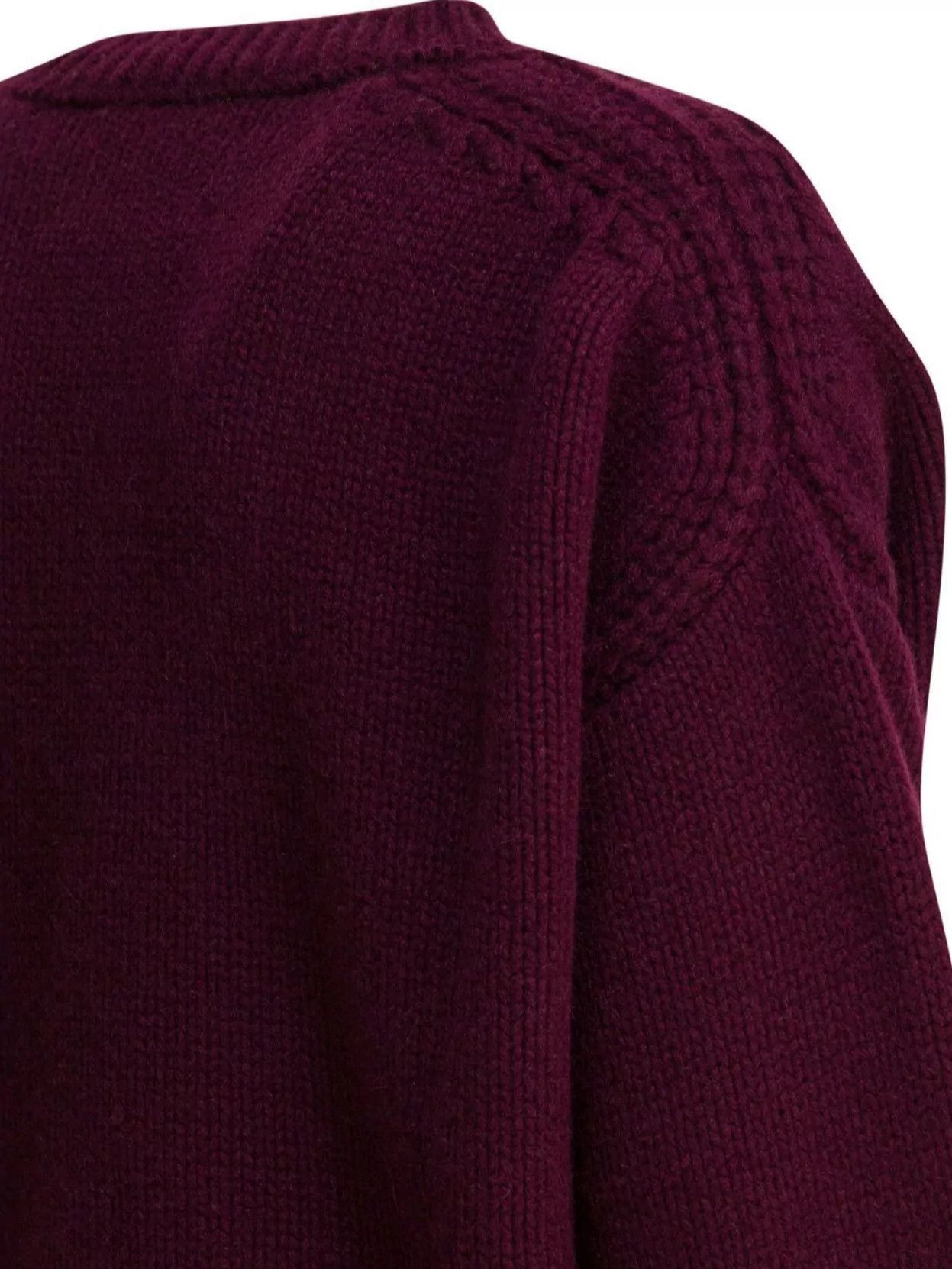 Sa Su Phi Cable Knit Crew Neck Sweater