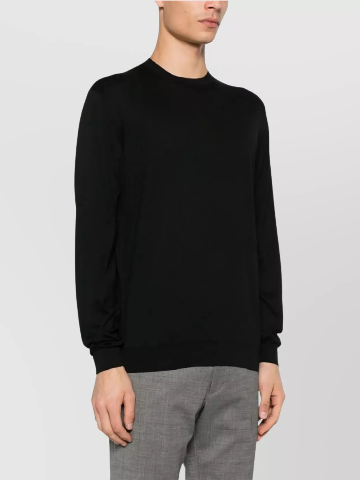 Lardini Men's Knit Crew Neck Sweater