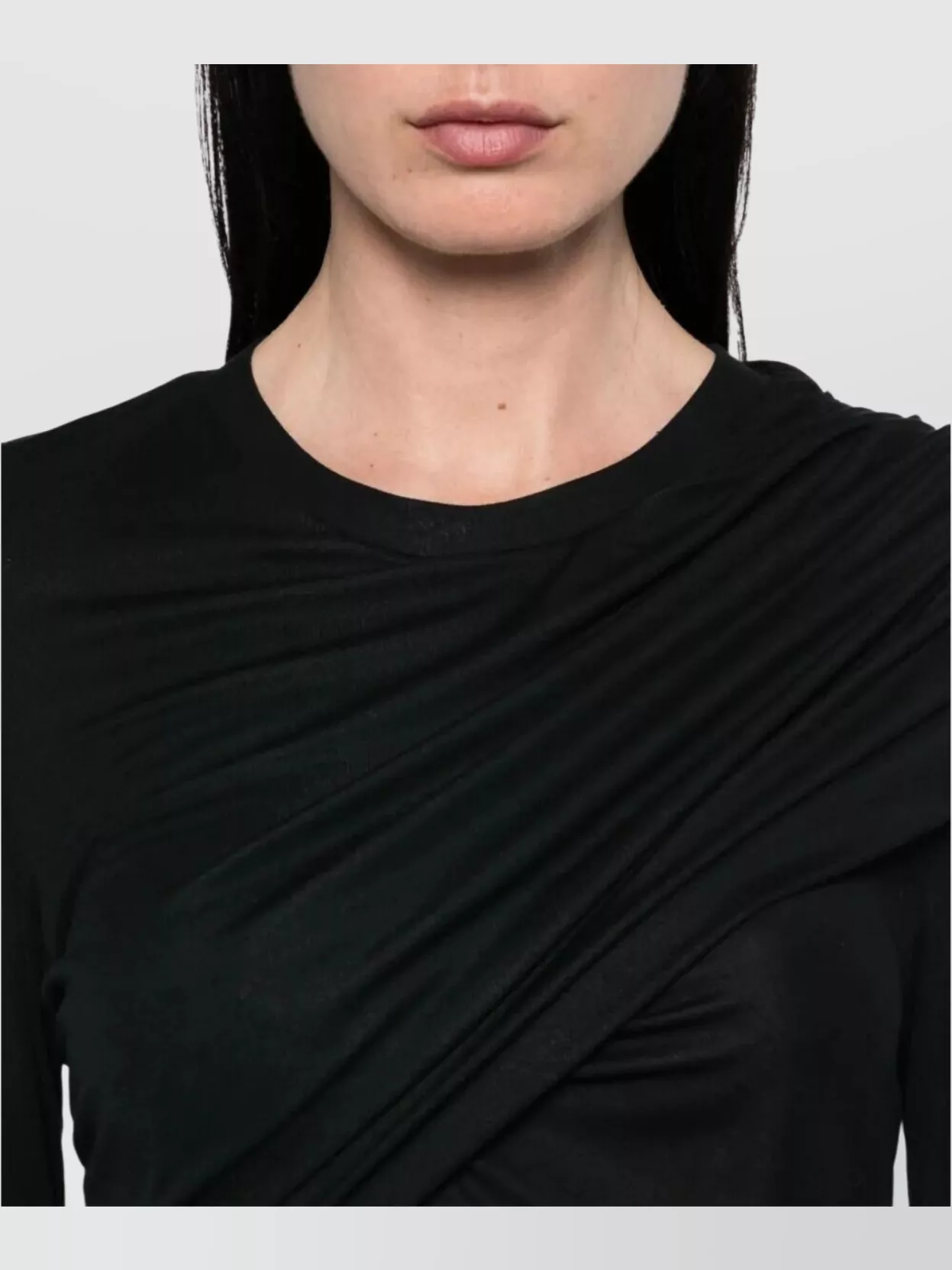 Isabel Marant Etoile Draped Jersey Mini Dress With Long Sleeves