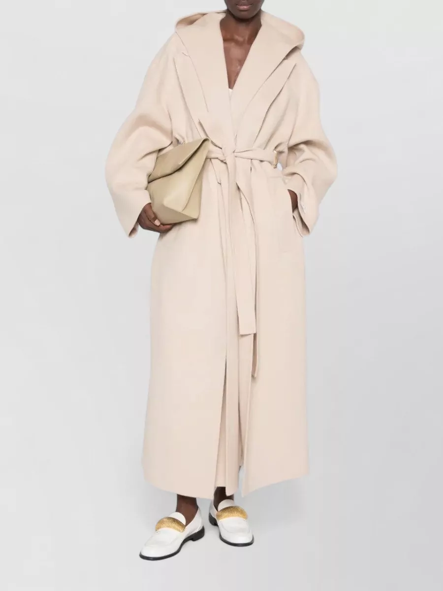 Sportmax Virgin Wool Belted Fitted Jacket