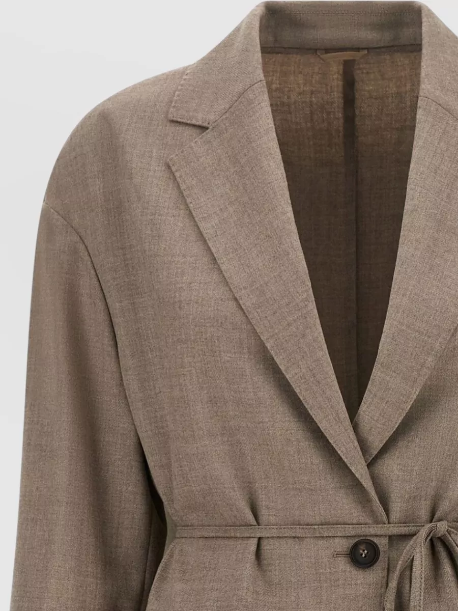Brunello Cucinelli Virgin Wool Single-Breasted Blazer