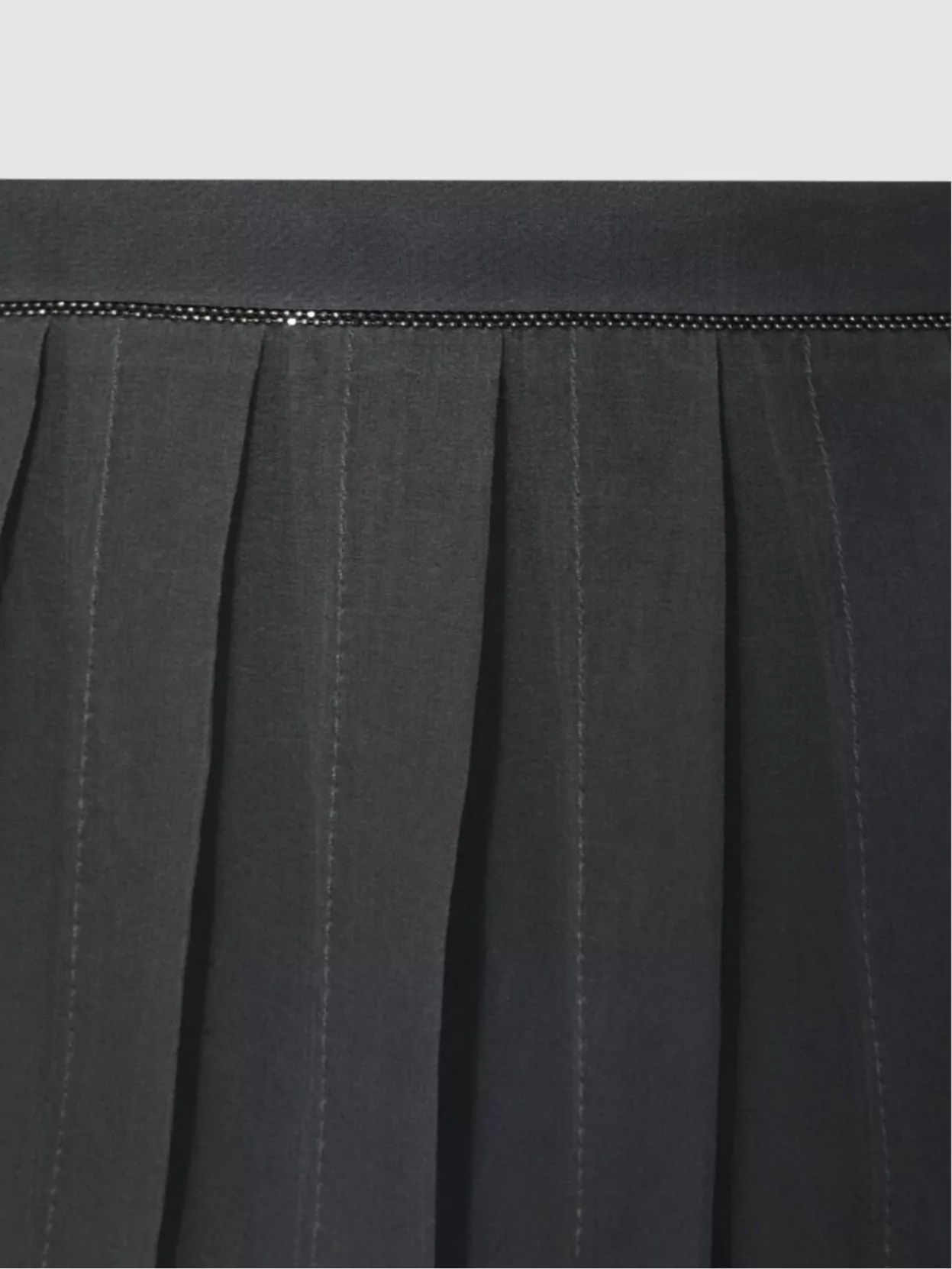 Shop Brunello Cucinelli Sheer Overlay Pleated A-line Skirt