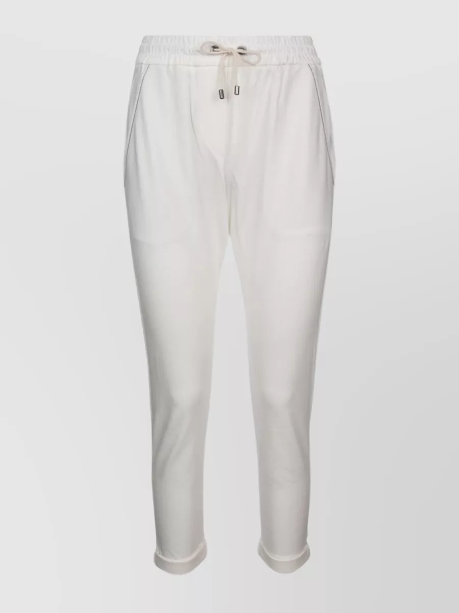 Brunello Cucinelli Elastic Waistband Ribbed Cuffs Trousers