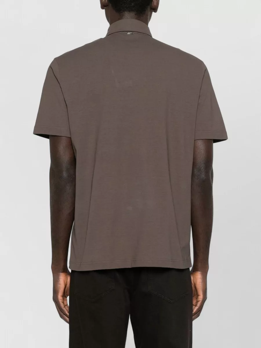 Herno Men's Shirt Polo Collar Short Sleeves