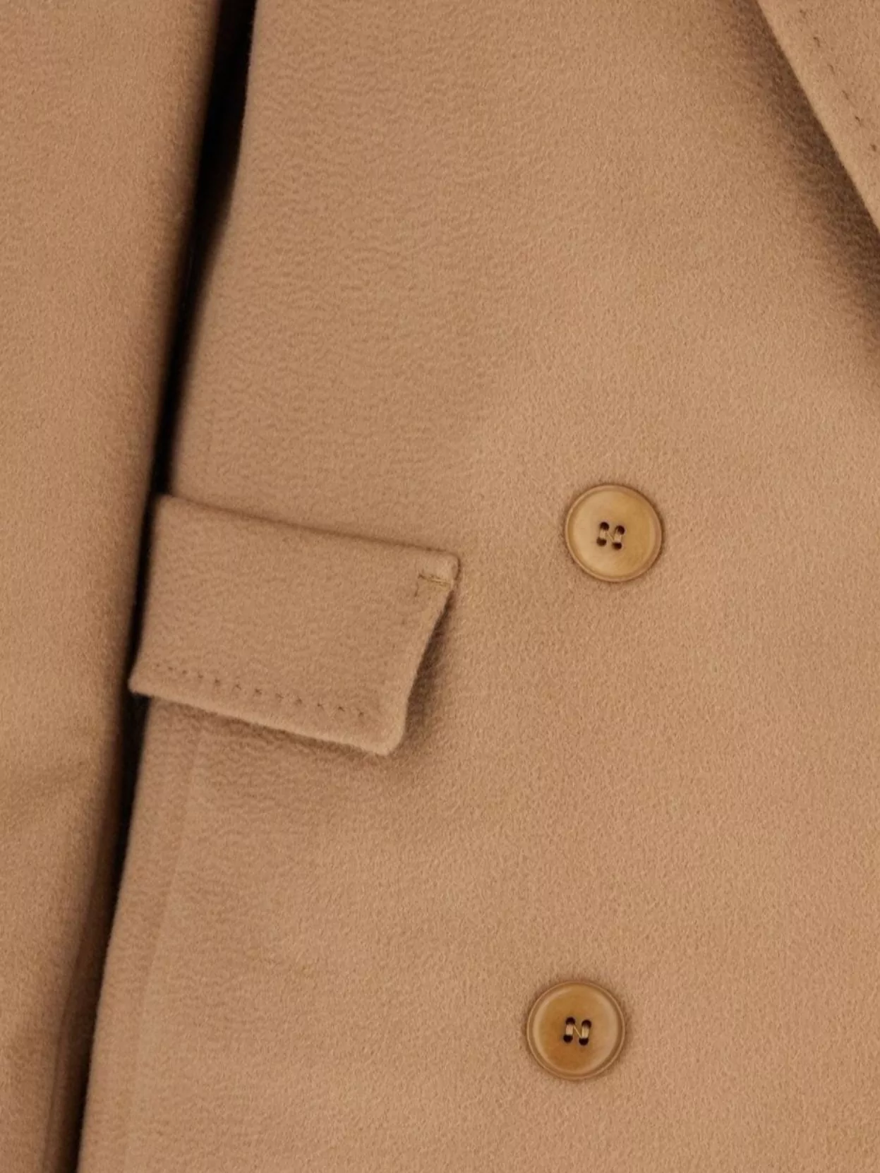 'S MAX MARA WOOL COAT WITH BACK VENT AND DECORATIVE BUTTONS