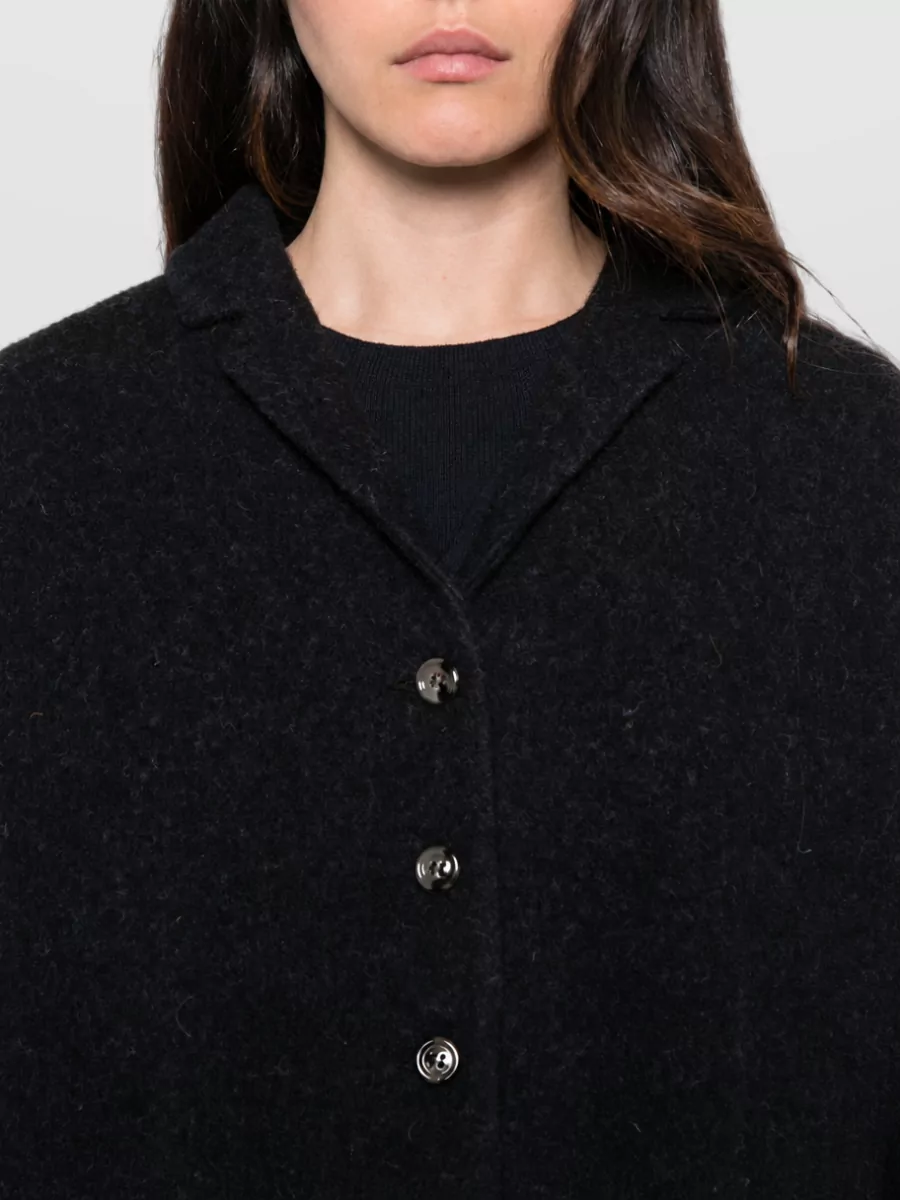Apuntob Felted Virgin Wool Oversized Coat