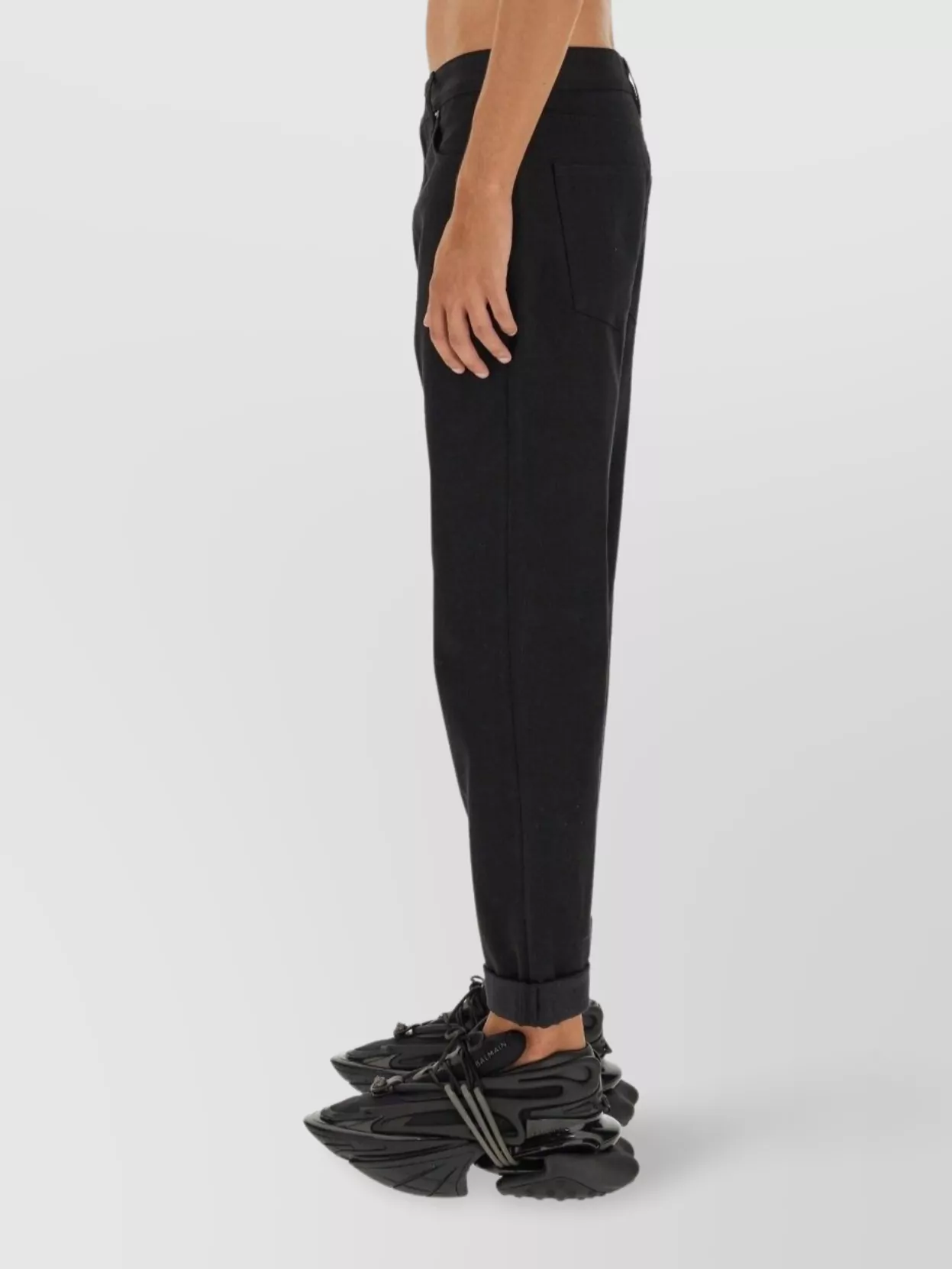 Balmain Regular Fit Black Denim Jeans