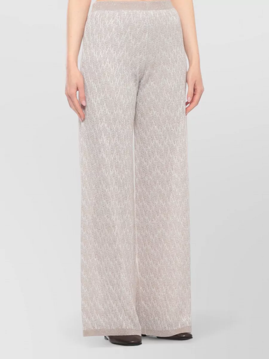 D.exterior Wide-Leg Knitted Trousers