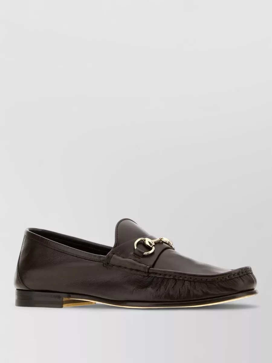 Gucci leather lugano loafers