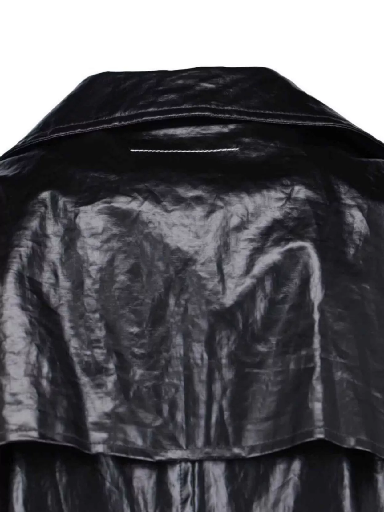 Mm6 Maison Margiela Waist Belted Long Length Jacket With Epaulettes