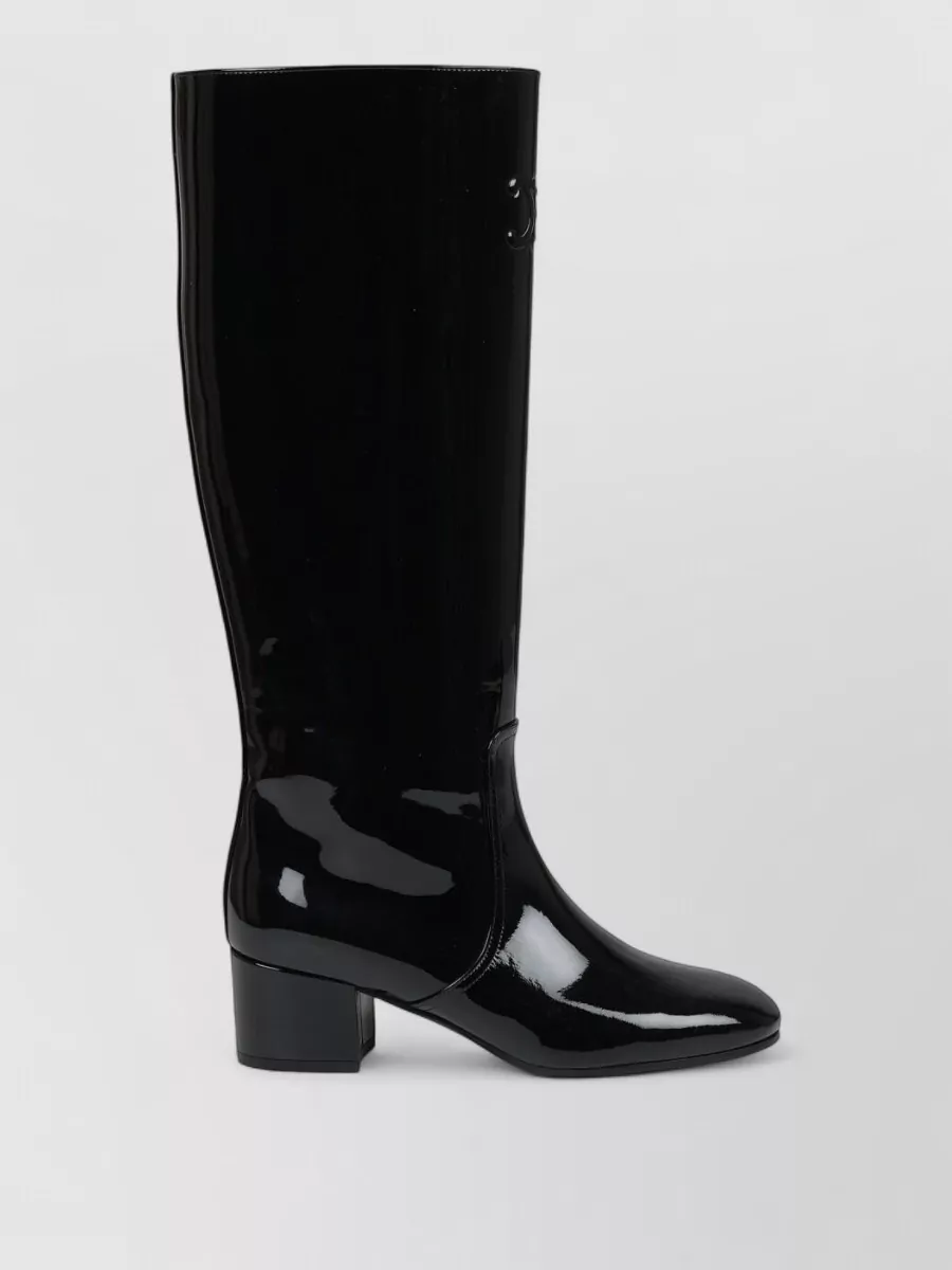 Celine Leather High Boots