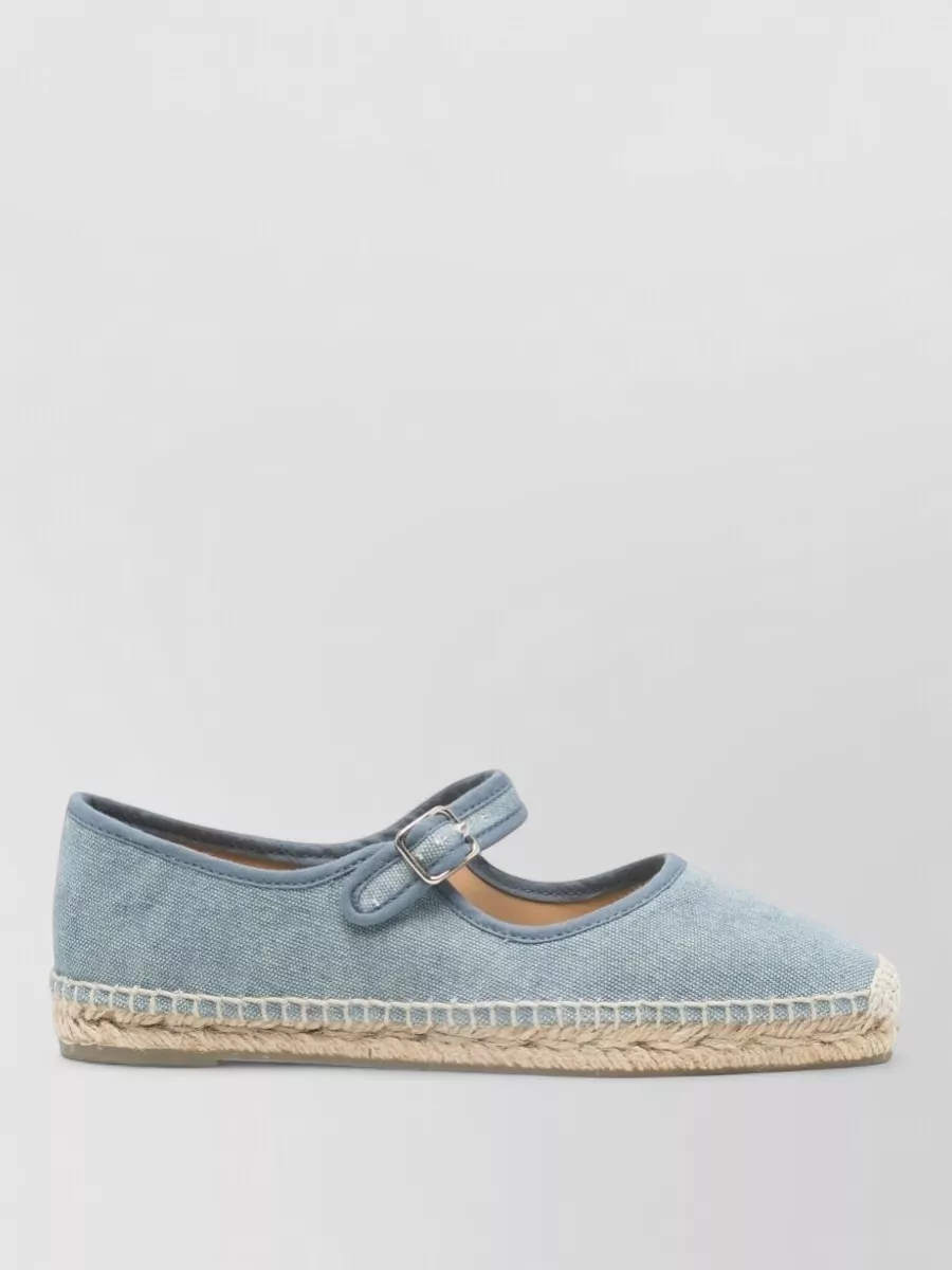 Castaner Leather Strap Detail Espadrilles