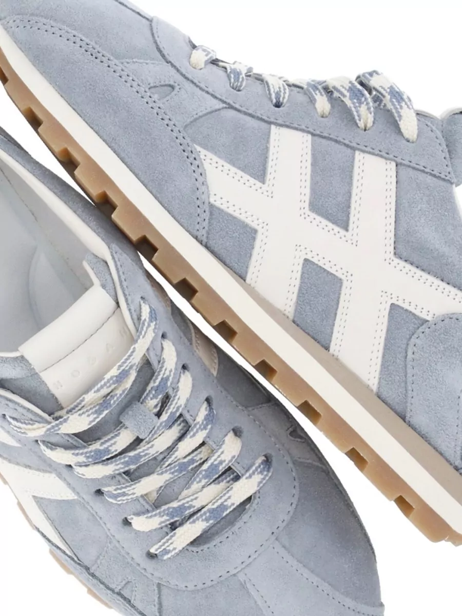 Hogan Suede Low-Top Lace-Up Sneakers